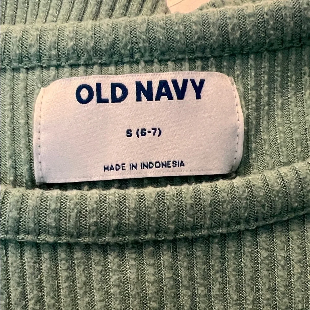 Old Navy Sage Ribbed Knit Dress
